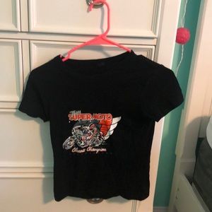 Super motto brandy Melville black short sleeve